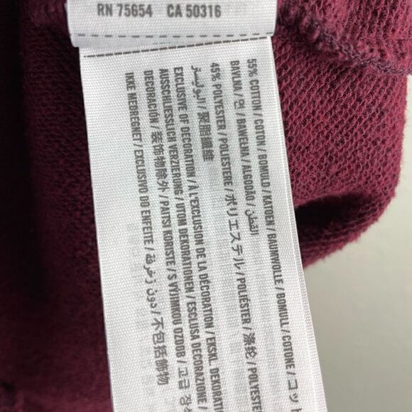 Hollister Maroon Pullover Hoodie Size M EUC - Picture 6 of 6